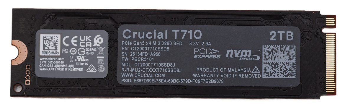 Crucial T710 SSD Review: A Low-Power PCIe Gen 5 Speed Demon