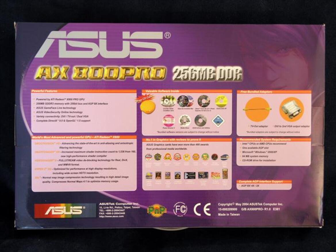 Asus AX800 Pro (Radeon X800 Pro)