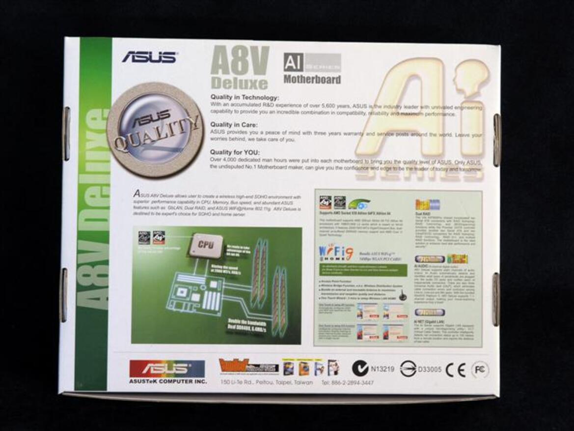 Asus A8V Deluxe "Wireless Edition" (Socket 939)