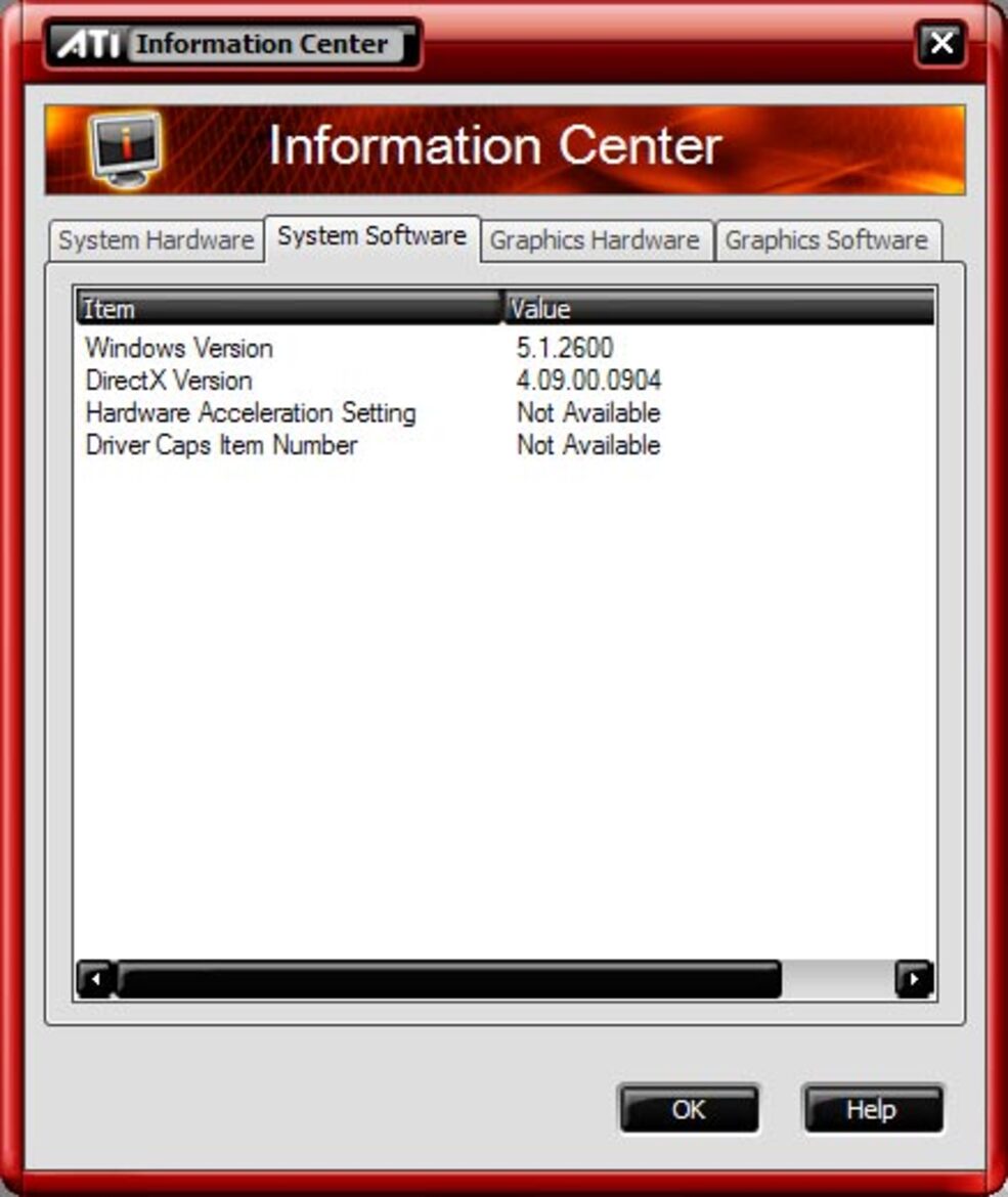 ATI's Catalyst Control Center