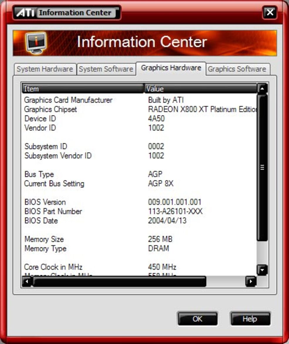 ATI's Catalyst Control Center