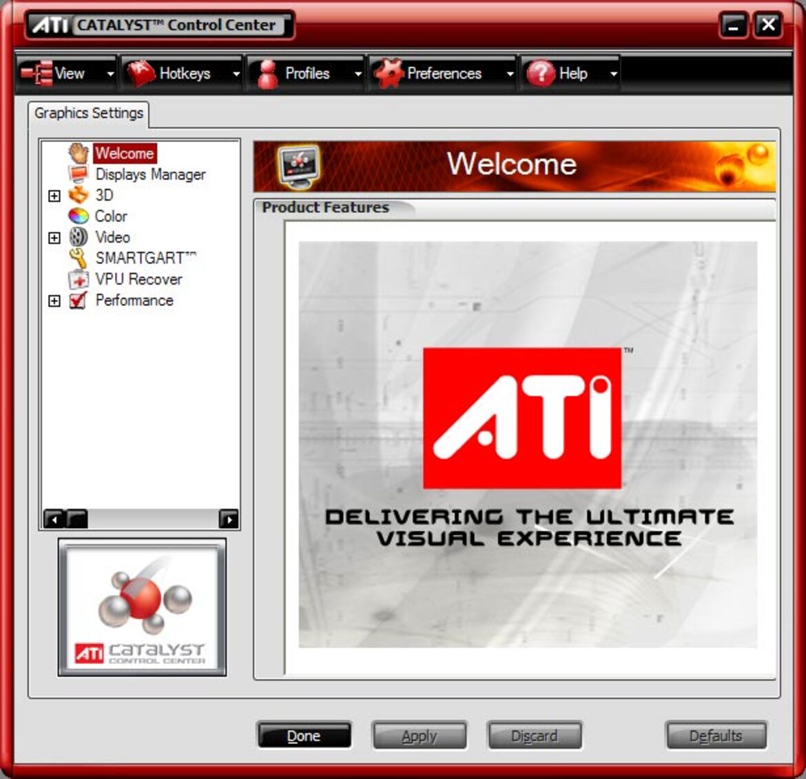 ATI's Catalyst Control Center