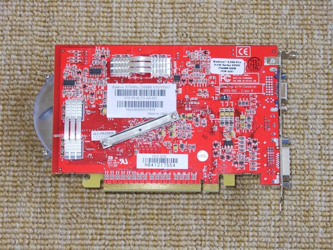 The HIS X700 Pro IceQ Turbo VIVO 256MB PCIe Video Card