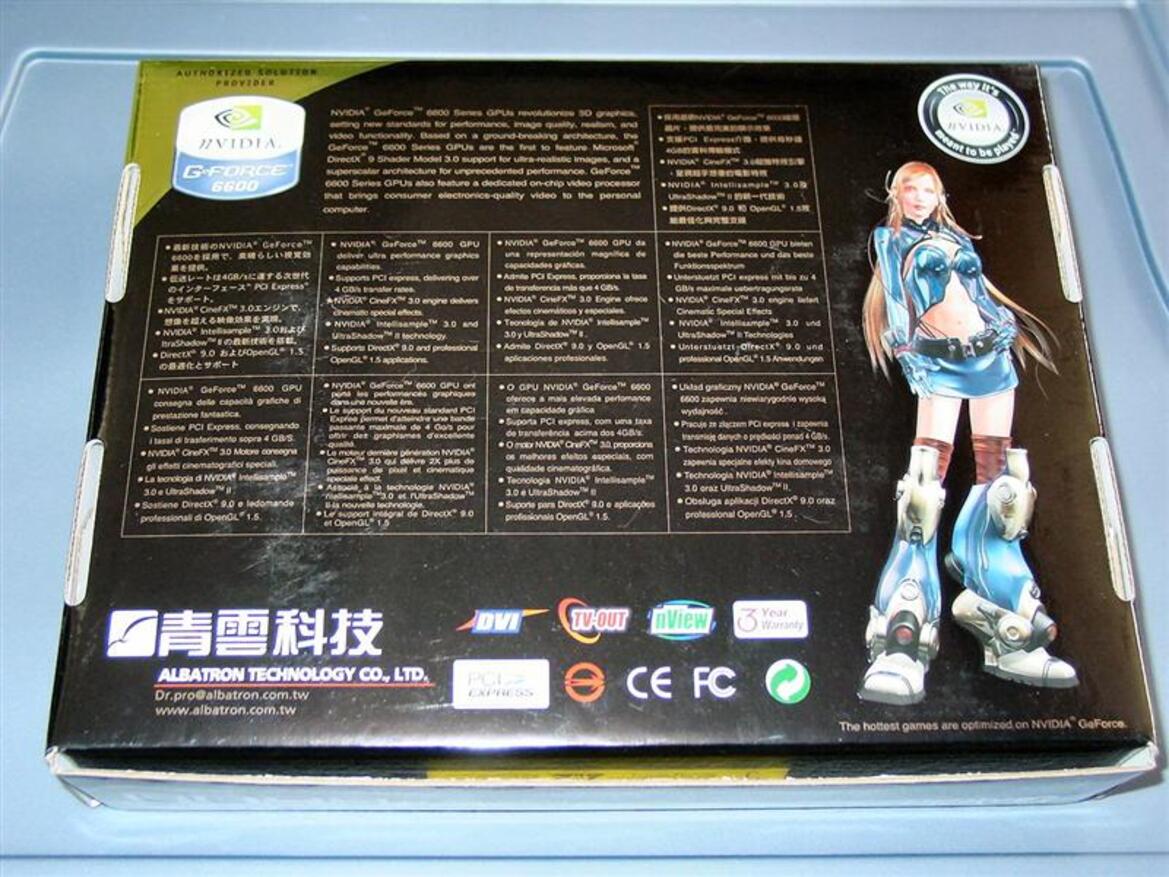 Albatron PC6600U GeForce 6600 Video Card