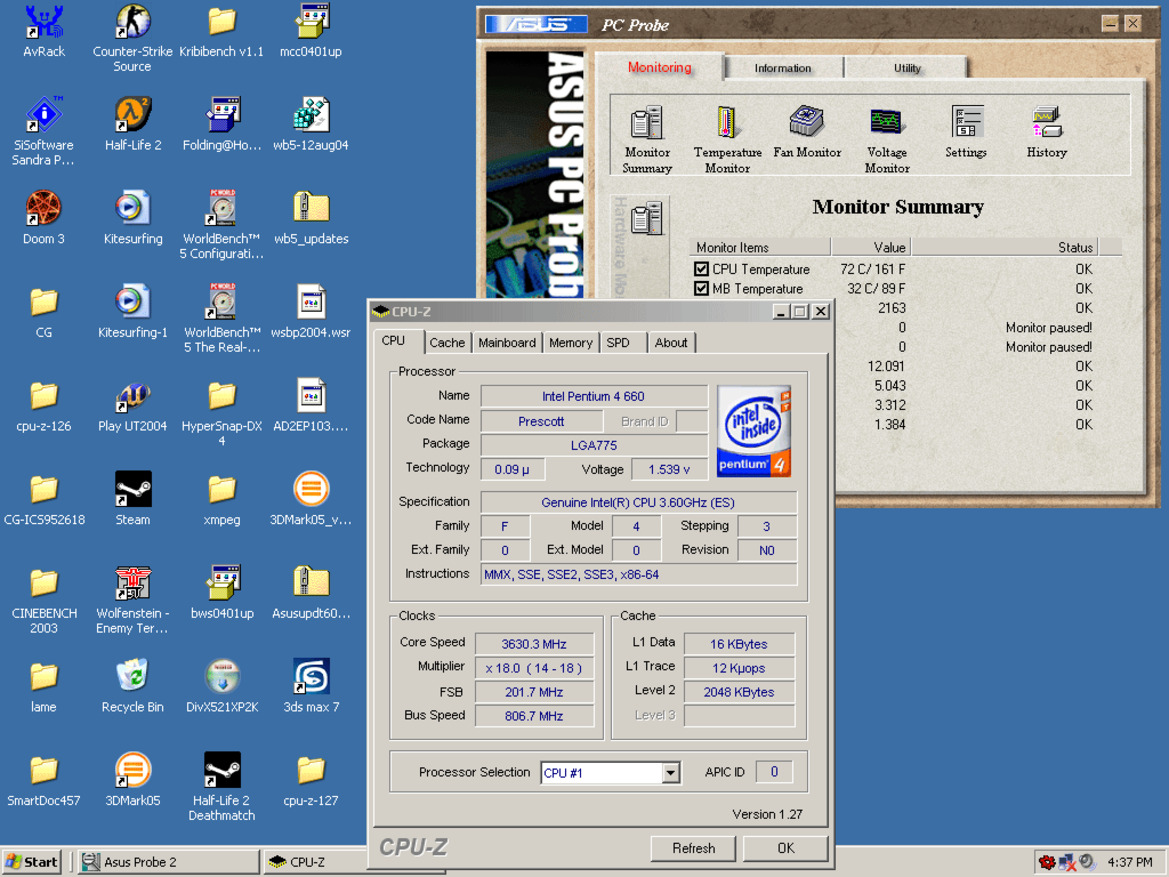 Intel Pentium 4 6XX Sequence and 3.73GHz Extreme Edition Processors