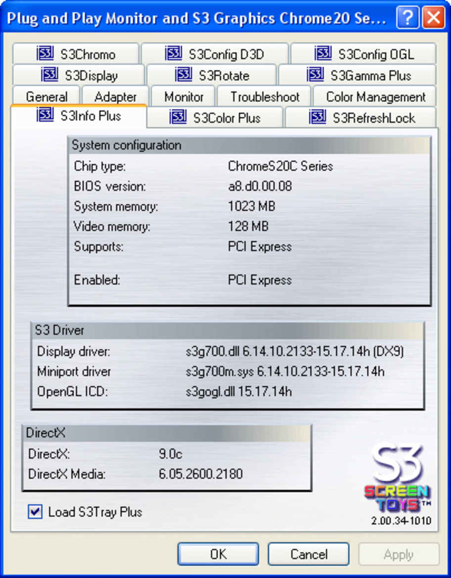 S3 Graphic's Chrome S27