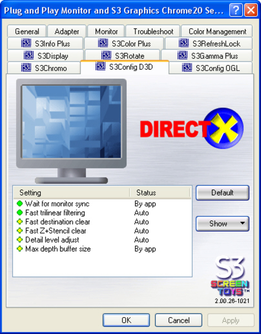 S3 Graphic's Chrome S27