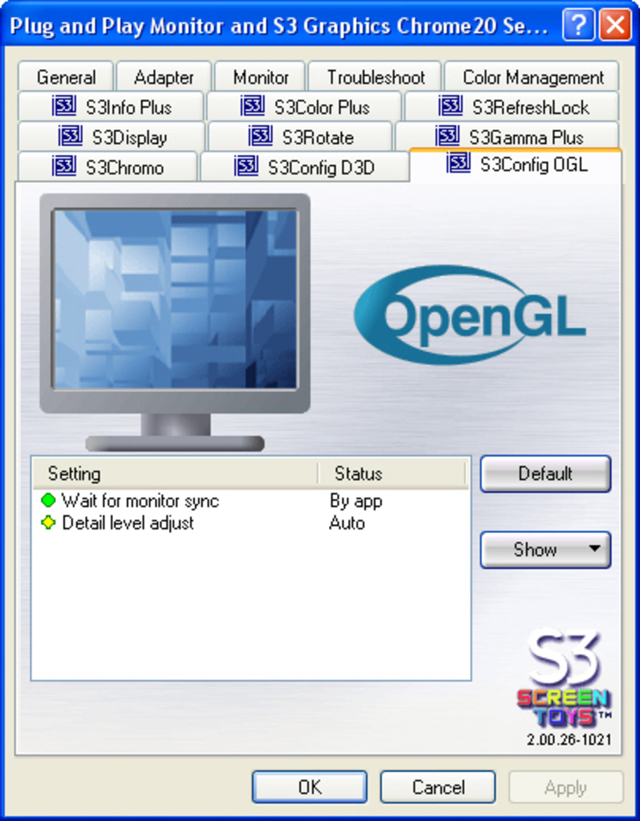 S3 Graphic's Chrome S27