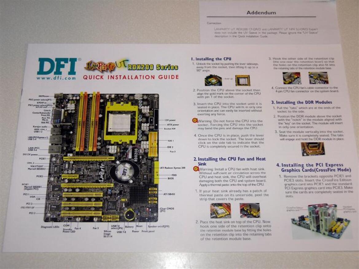 CrossFire Xpress 1600 Motherboards: DFI, Asus, ECS