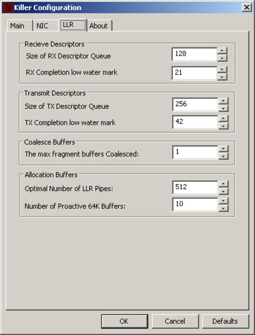 Bigfoot Networks Killer Network Interface Card