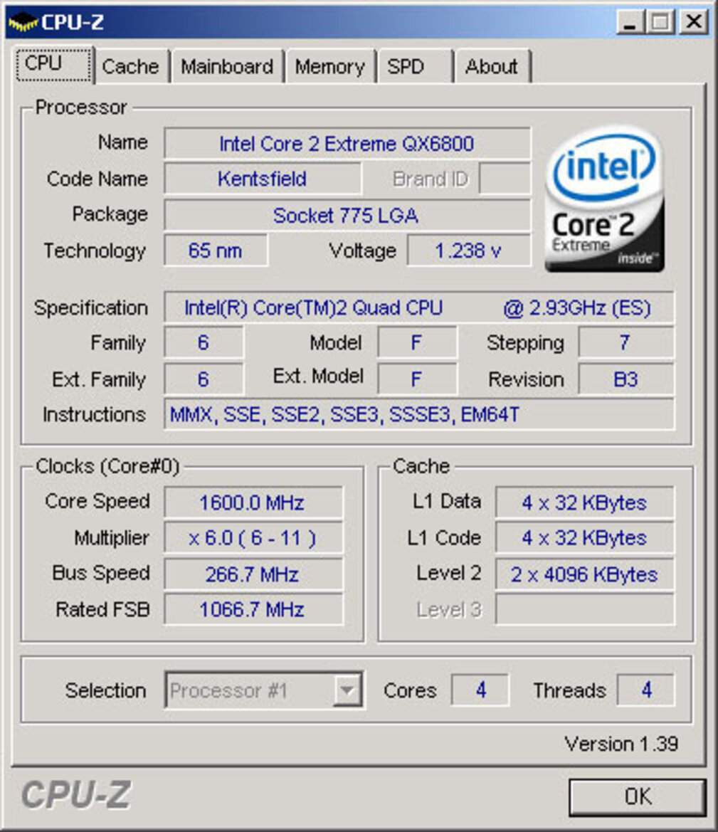 Intel Core 2 Extreme QX6800
