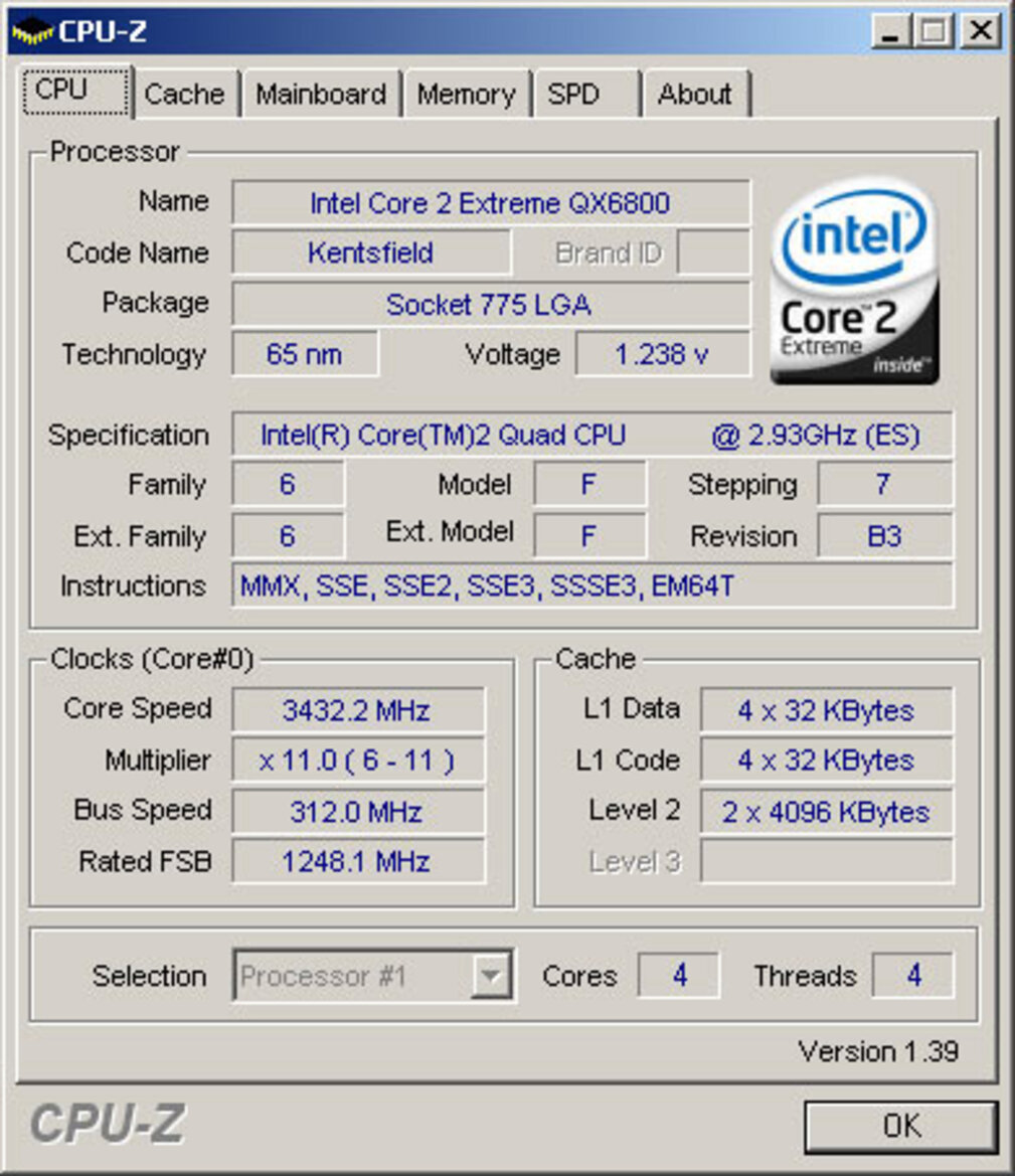 Intel Core 2 Extreme QX6800