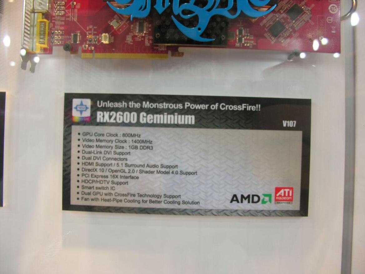 Computex 2007: ASUS Crosslink, MSI Dual Radeon 2600 Pro