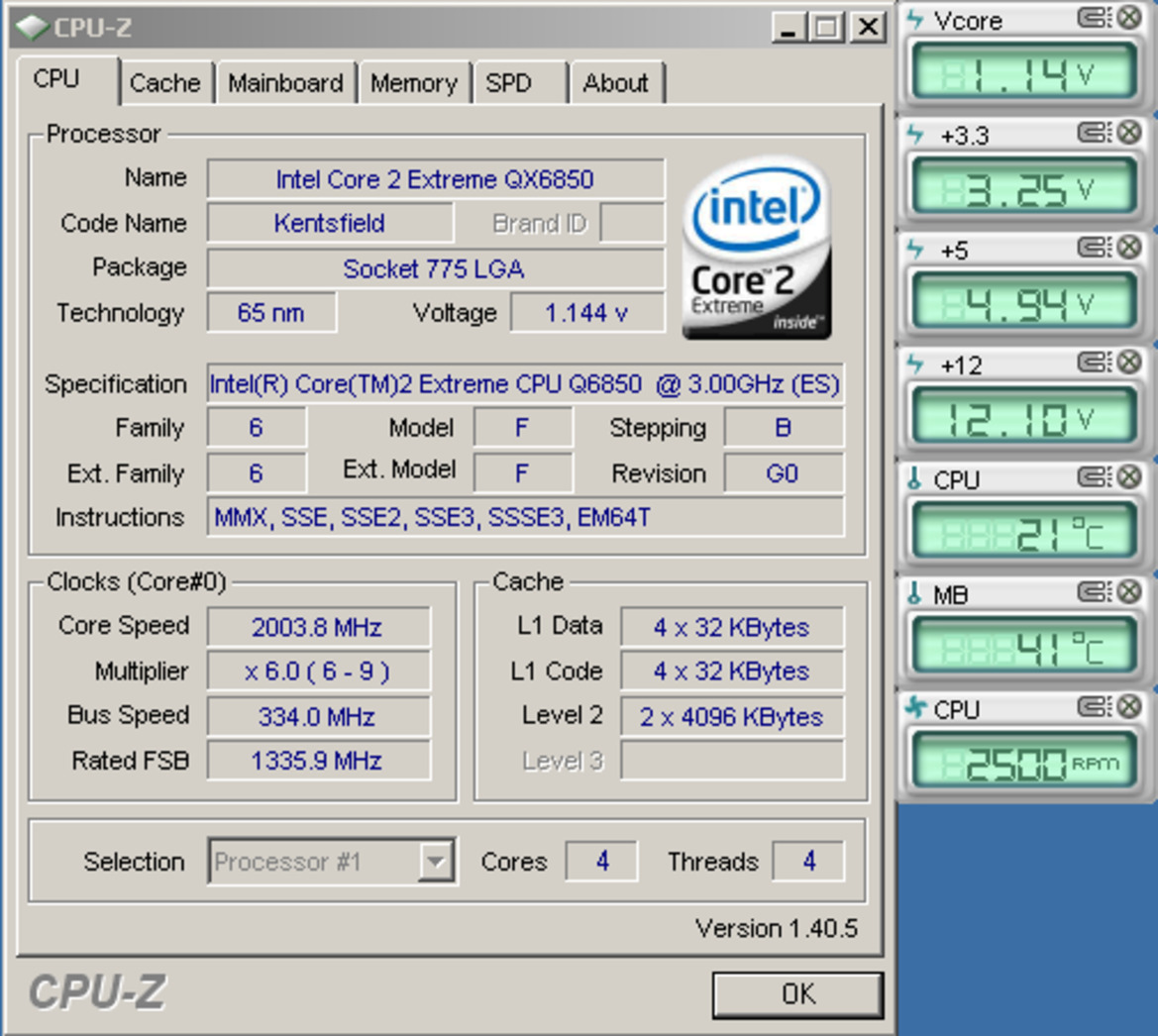 Intel Core 2 Extreme QX6850