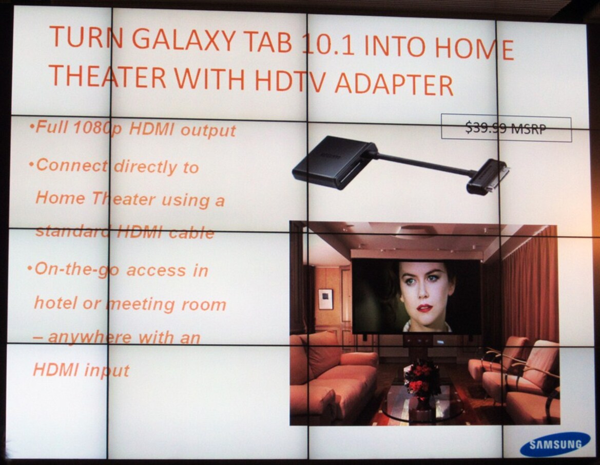 Samsung Demos Galaxy Tab 10.1 User Interface Updates, New Features and Accessories