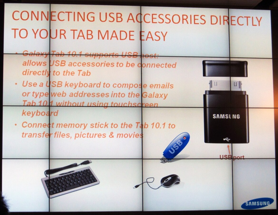 Samsung Demos Galaxy Tab 10.1 User Interface Updates, New Features and Accessories