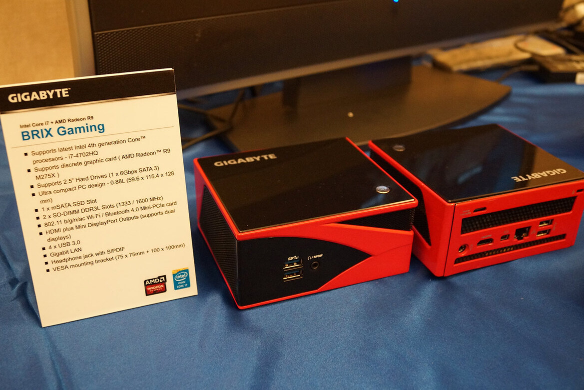 Gigabyte Unveils New BRIX SFF Systems and Thunderbolt 2.0 Motherboards at CES