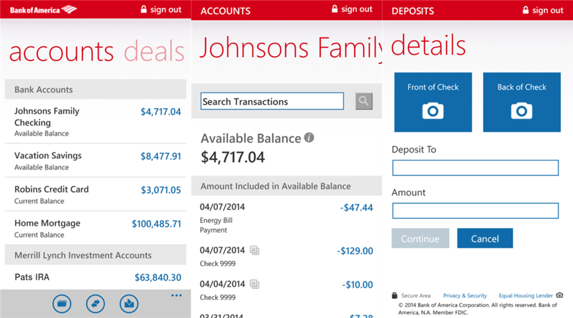 Following Chase’s Departure, Bank Of America Bails On Windows Phone App