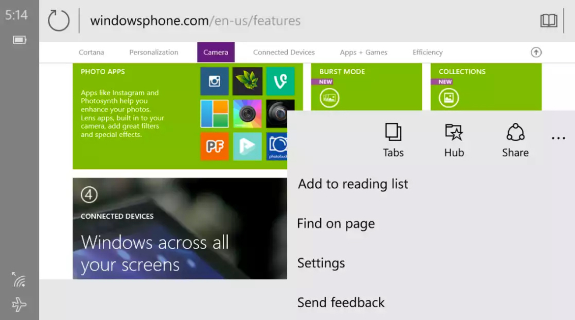 Leaked Screenshots Detail Microsoft Spartan Web Browser For Windows 10 Smartphones 