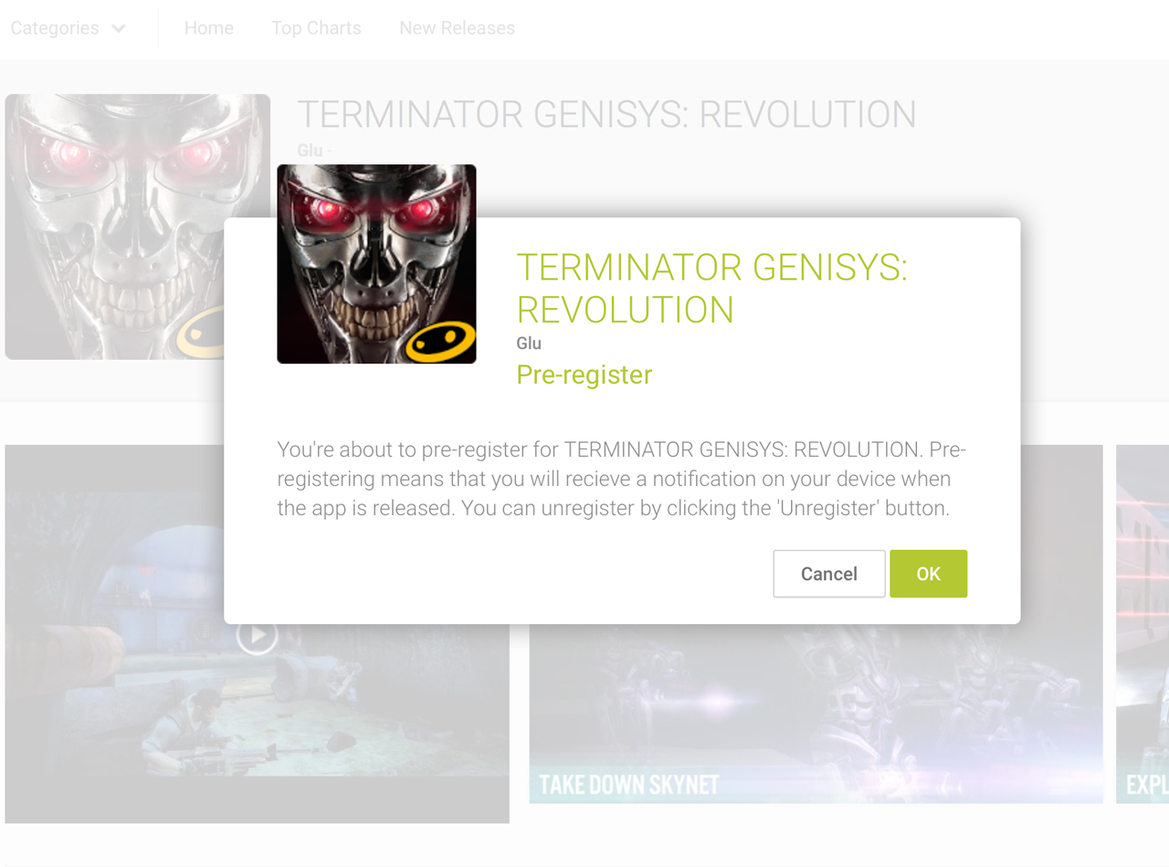 Google Play Offers Pre-Register Option For Unreleased Apps And Games