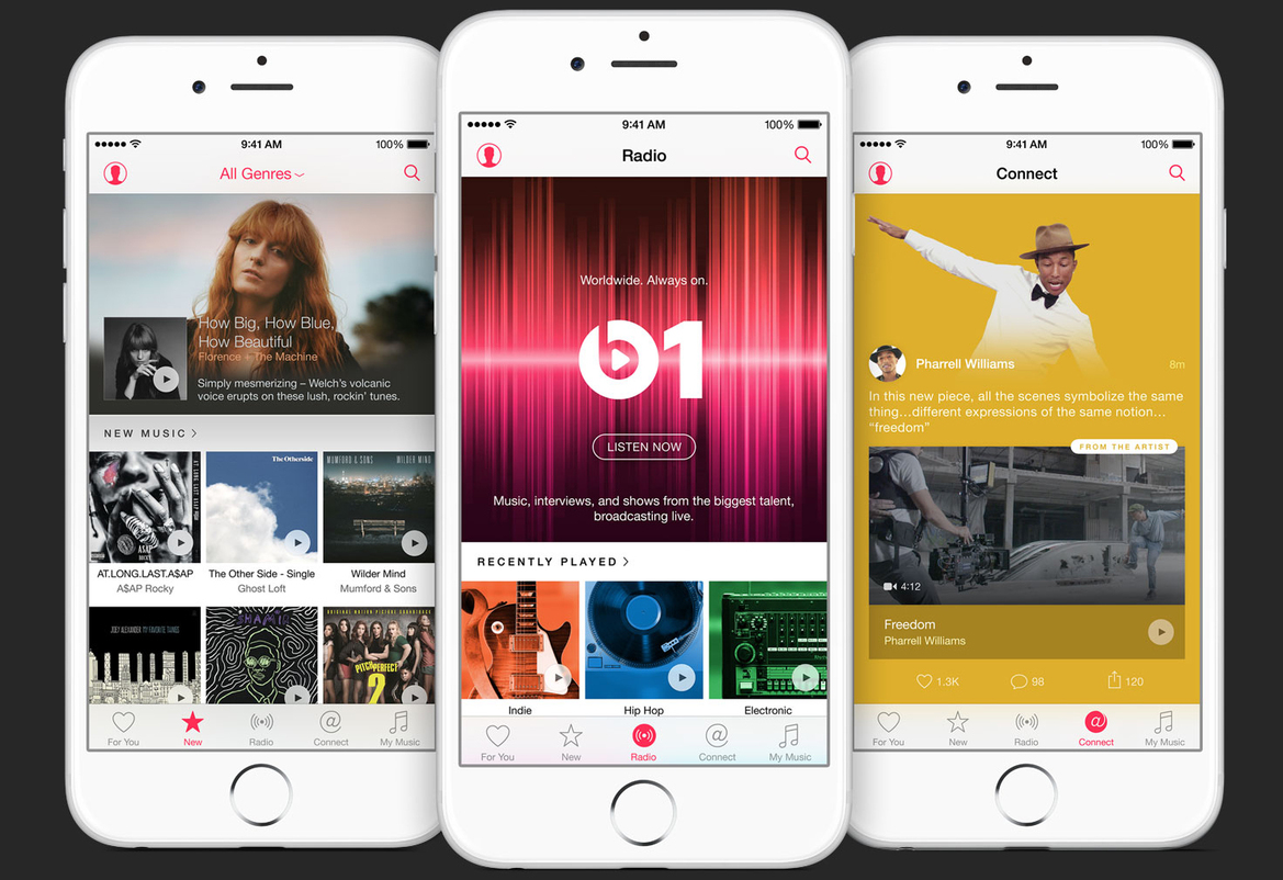Apple Music Launches June 30 For $9.99/Month, Flaunts Global 24-7 Live Radio Station