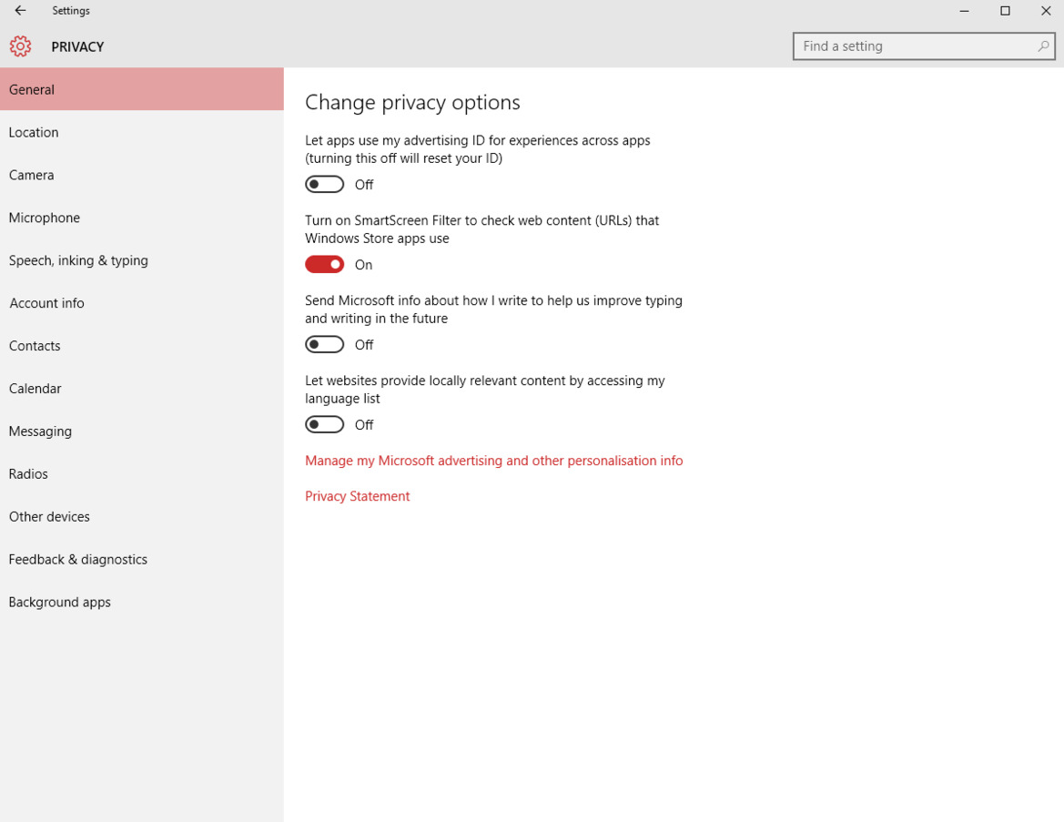 Here's How To Keep Microsoft's Nose Out Of Your Personal Data In Windows 10