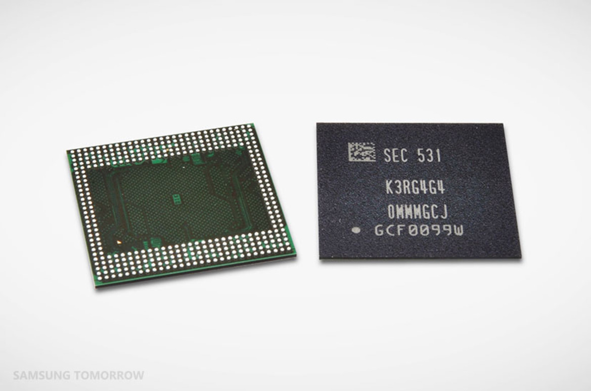 Samsung’s 12Gb LPDDR4 Ram Chips Will Give Your Next Flagship Smartphone 6GB of RAM