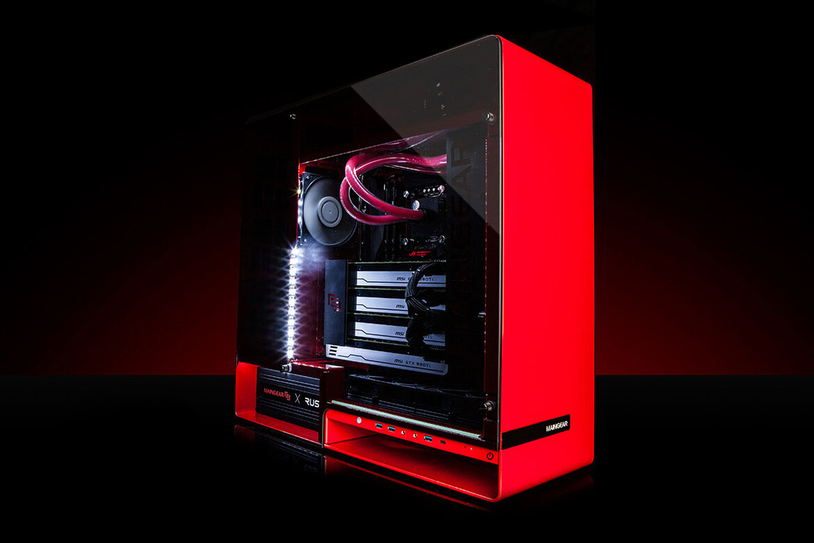MAINGEAR RUSH Gaming Desktop Flaunts Tempered Glass Panels, Promotes ‘Grown-Up Gaming’