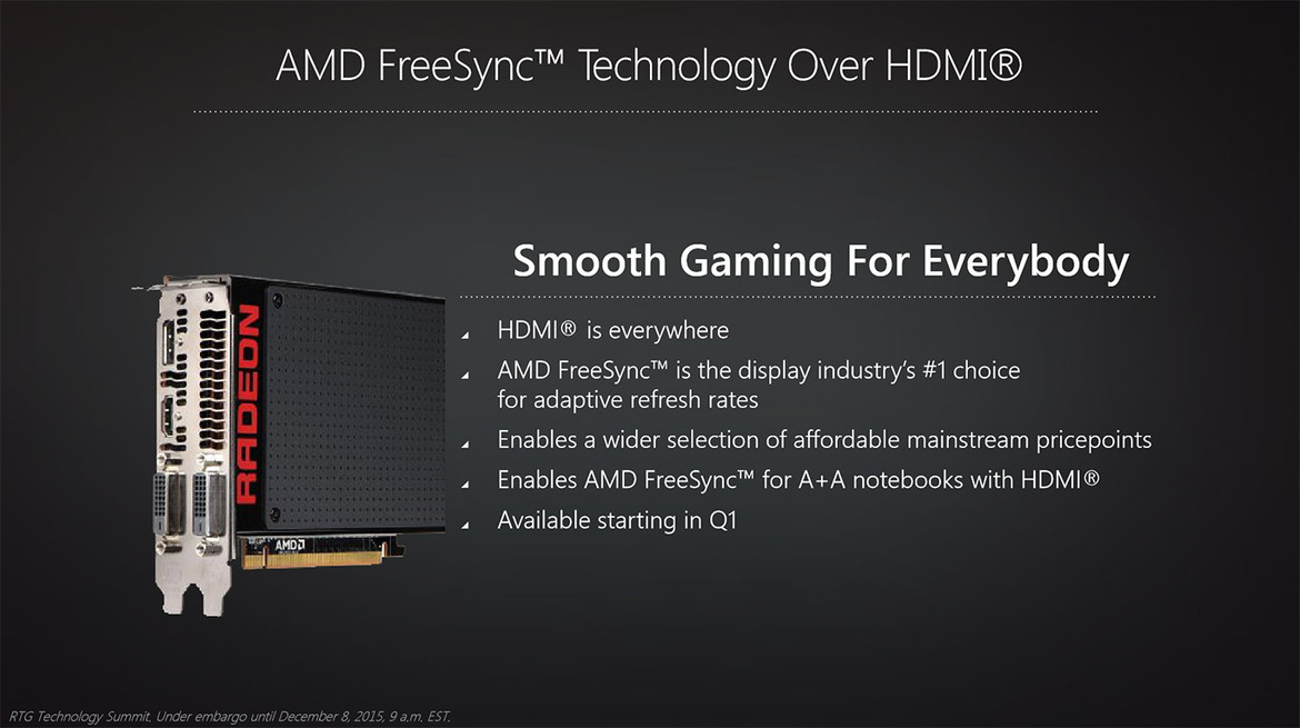 Radeon Graphics Cards Will Support HDR Displays And FreeSync Over HDMI In 2016