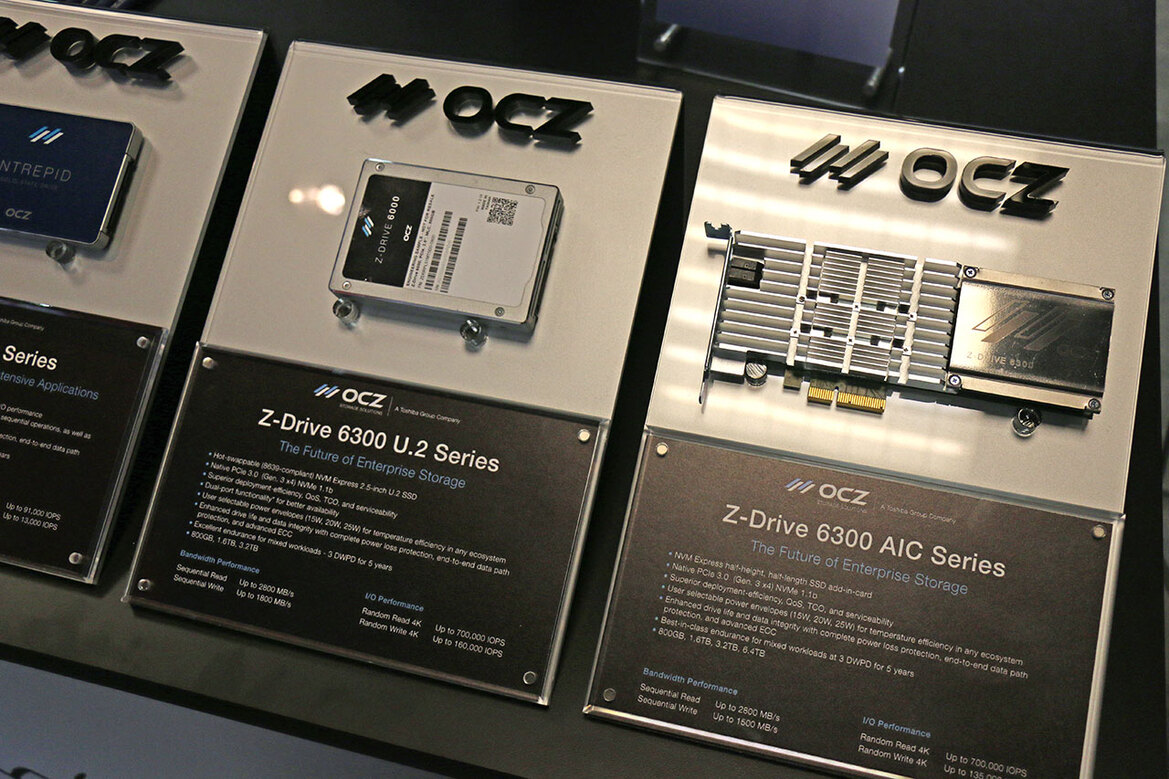 OCZ RevoDrive 400 NVMe SSD Rips Through CES 2016 At 2.7GB Per Second