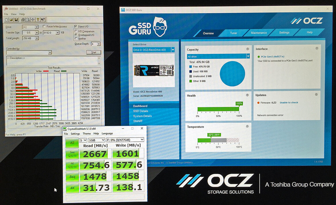 OCZ RevoDrive 400 NVMe SSD Rips Through CES 2016 At 2.7GB Per Second