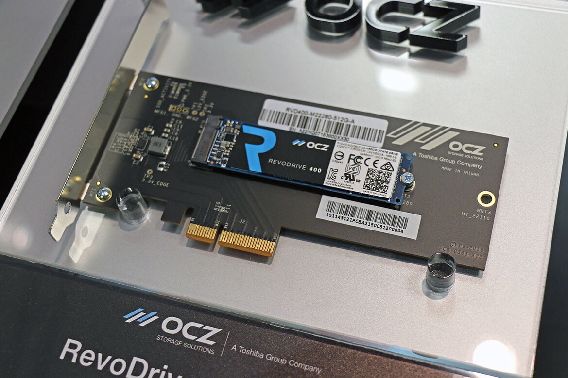 OCZ RevoDrive 400 NVMe SSD Rips Through CES 2016 At 2.7GB Per Second