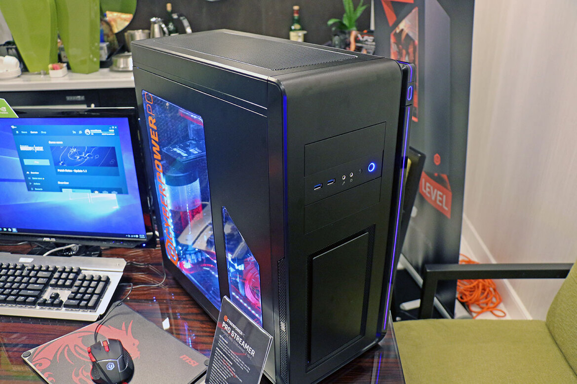 CyberPower Targets 'Broadcast Gamers' With Pro Streamer 2-in-1 Desktop, Unveils Two Syber Gaming Rigs