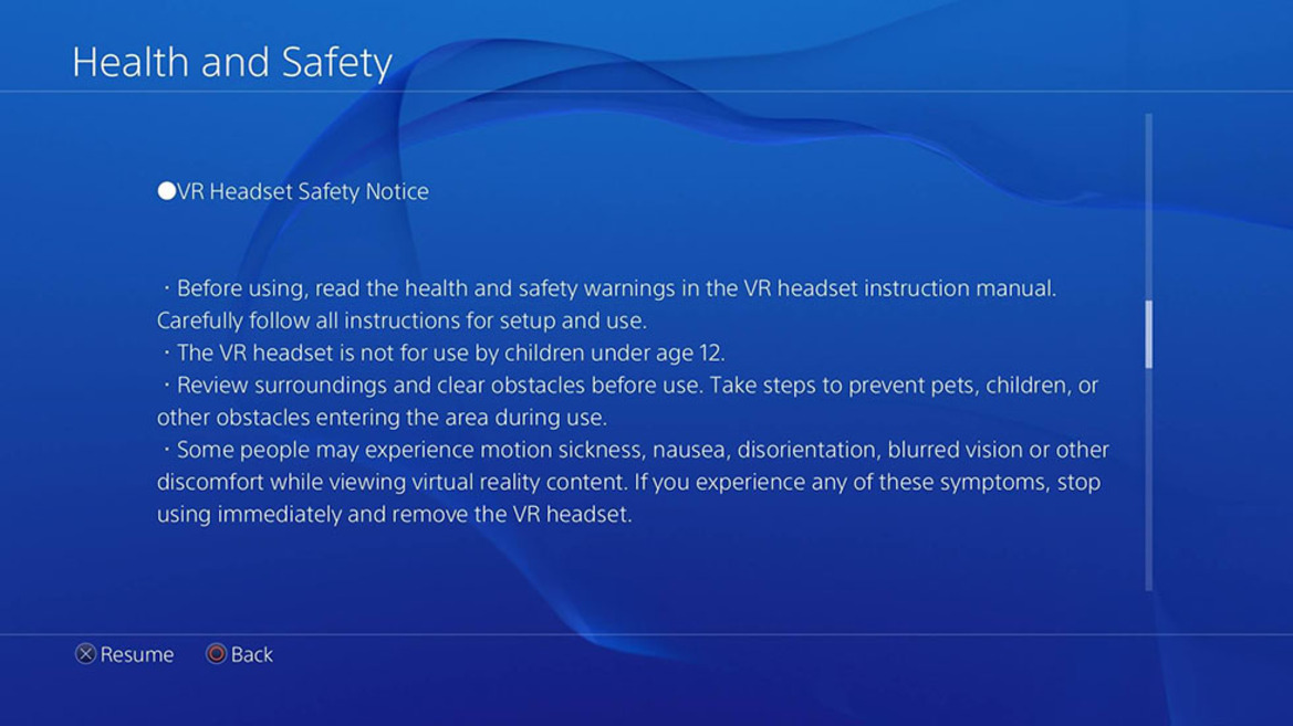 Sony Says PlayStation VR Headset Off Limits To Children Under 12 Years Old