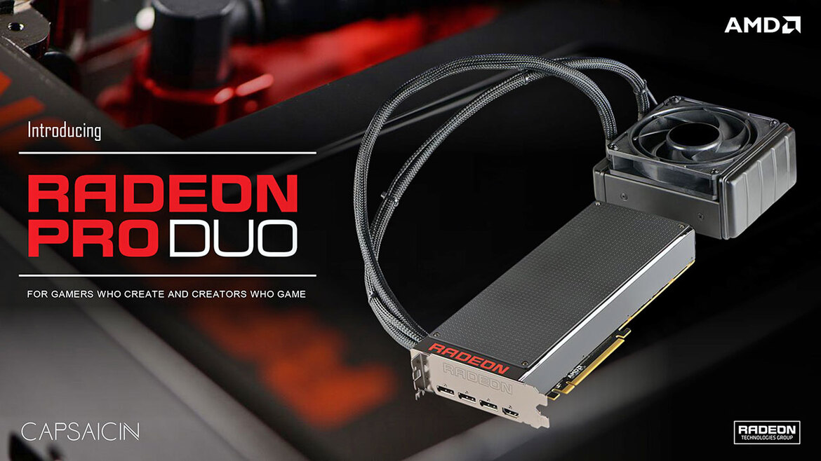 AMD Announces 16 TFLOP Radeon Pro Duo, Partners With Crytek For VR First Initiative, Maingear For System Showcase