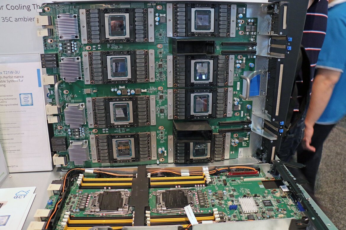 NVIDIA Tesla P100 Module, DGX-1 Supercomputer And QuantaPlex Deep Learning Server Spy Shots Expose Pascal