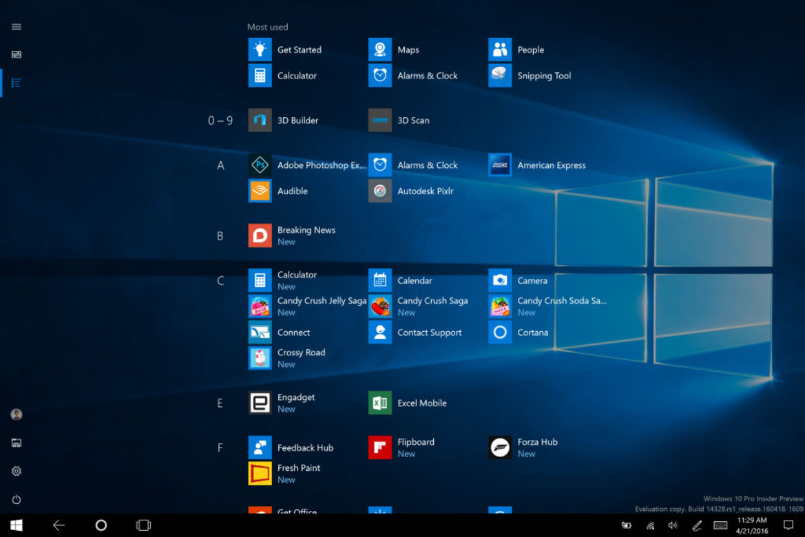 Windows 10 Insider Preview Build 14328 Debuts Windows Ink And Major Updates For Testers