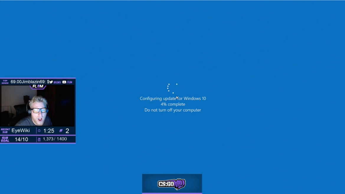 Windows 10 Updates Bury Twitch Pro Game Streaming Session With Clean Headshot