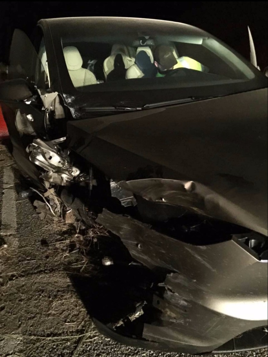 Driver Blames Tesla Autopilot For Crashing His Model X On Country Road At 2AM