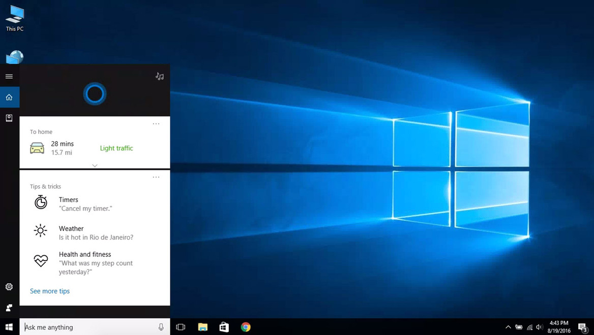 Here's How To Put A Muzzle On Cortana In Microsoft's Windows 10 Anniversary Update