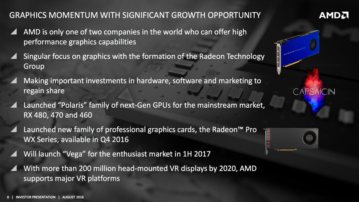 Leaked AMD Deck Shows High Performance Vega GPU Targeted For 1H 2017