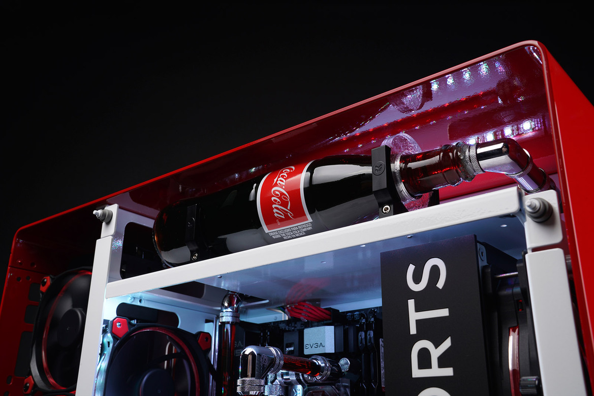 Maingear Rush 1ofONE Gaming PC Adds A Swig Of Liquid Coca-Cola Refreshment