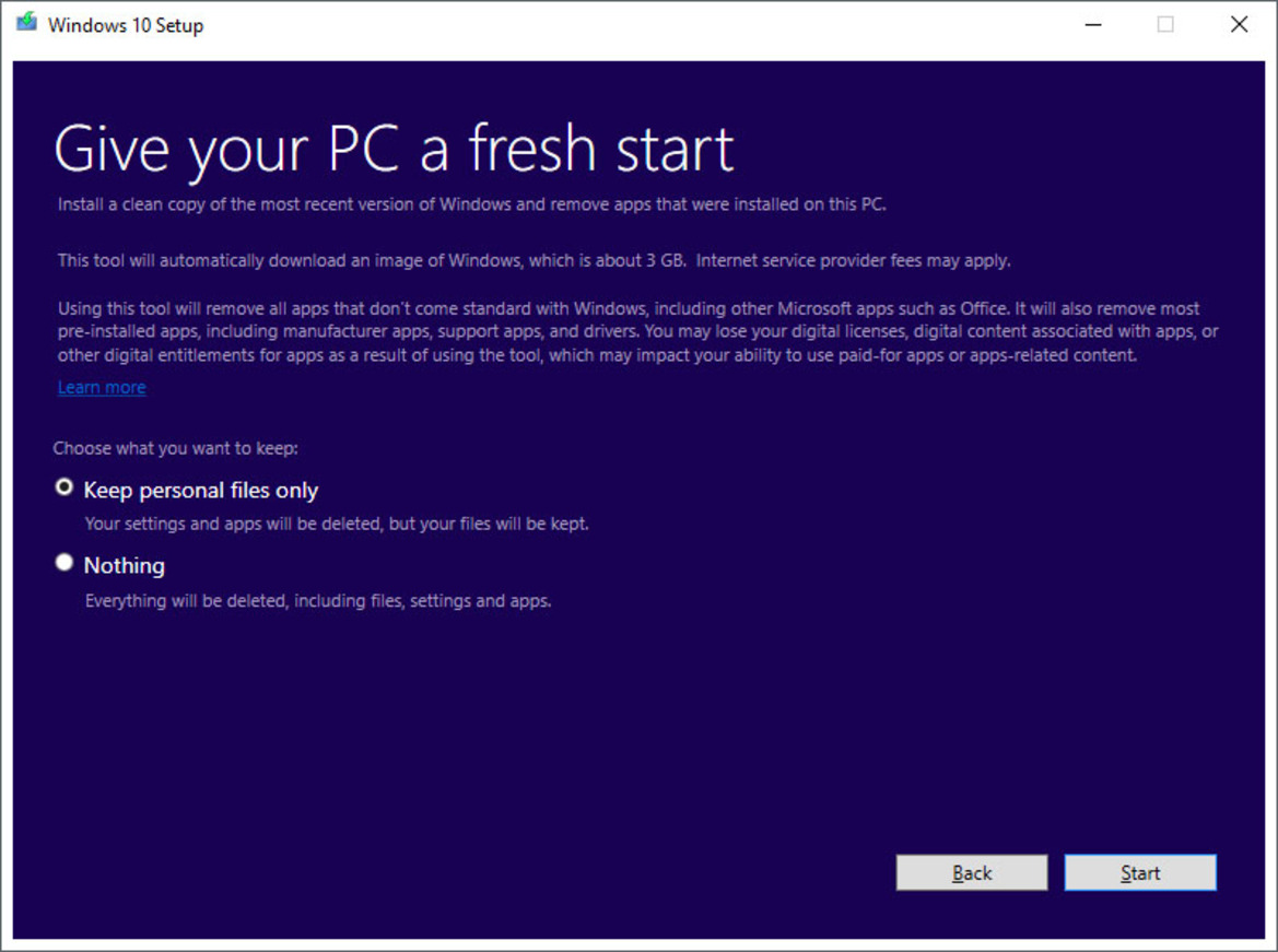 Microsoft Windows 10 Refresh Tool Clears Out Bloatware And Cruft With A Clean Install Reset