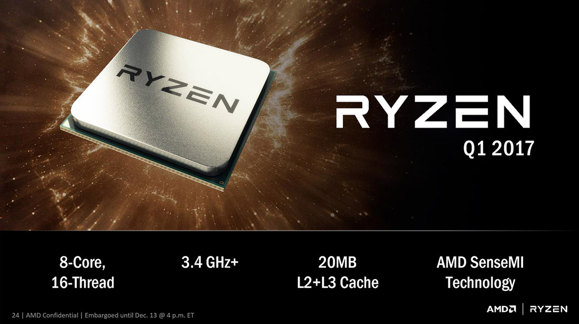 AMD To Attack Performance Desktop Market With RYZEN, More Zen Architecture Details Revealed