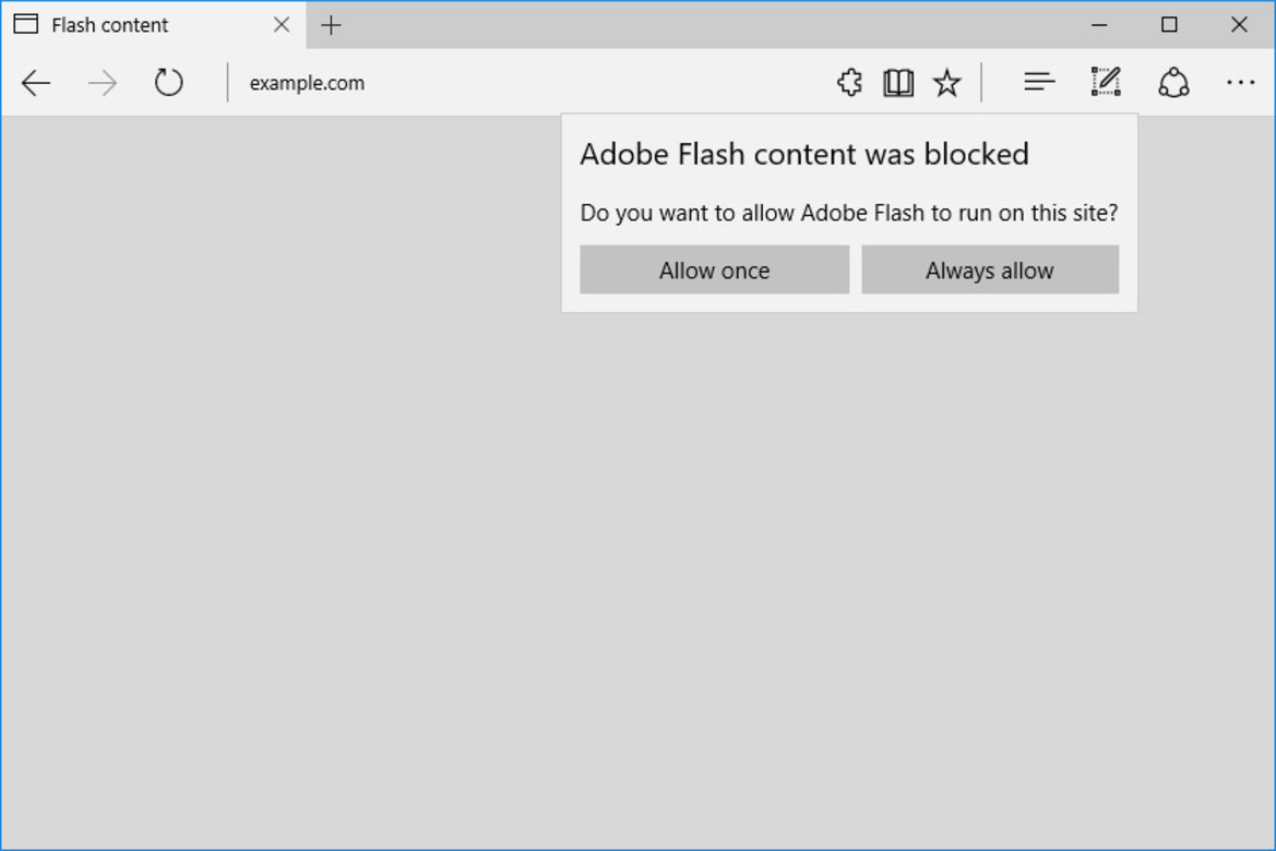 Microsoft Edge Will Block Adobe Flash Content By Default With Windows 10 Creators Update