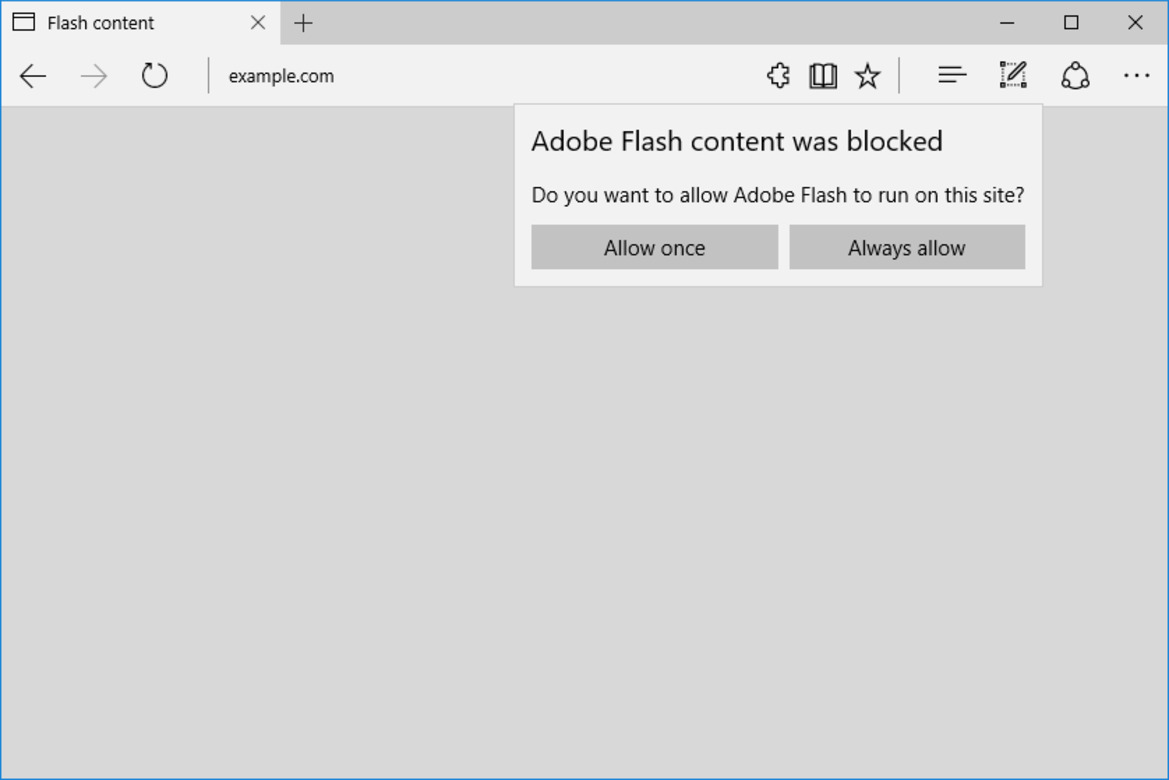 Microsoft Edge Will Block Adobe Flash Content By Default With Windows 10 Creators Update