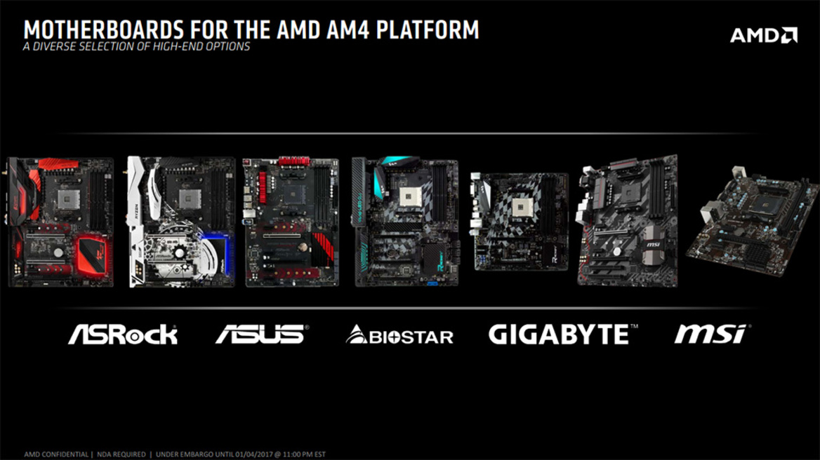 AMD Announces X300 And X370 AM4 Motherboards For Ryzen Processors, All Chips Unlocked