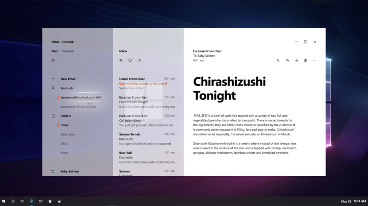 Windows 10 ‘Neon’ Design Language With ‘Acrylic’ Window Blurring Leaked In New Screenshots