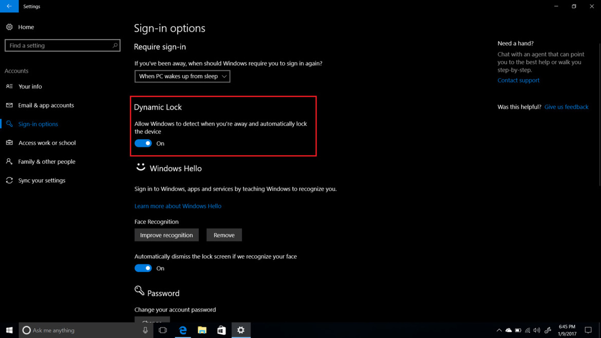 Windows 10 Dynamic Lock Automatically Secures Your PC When You Walk Away