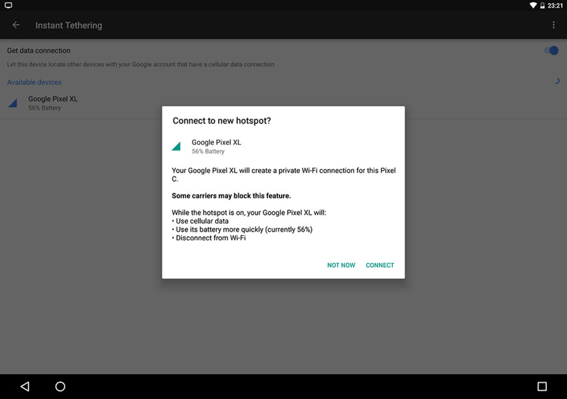Google Brings Android Instant Tethering To Your Pixel And Nexus Phones